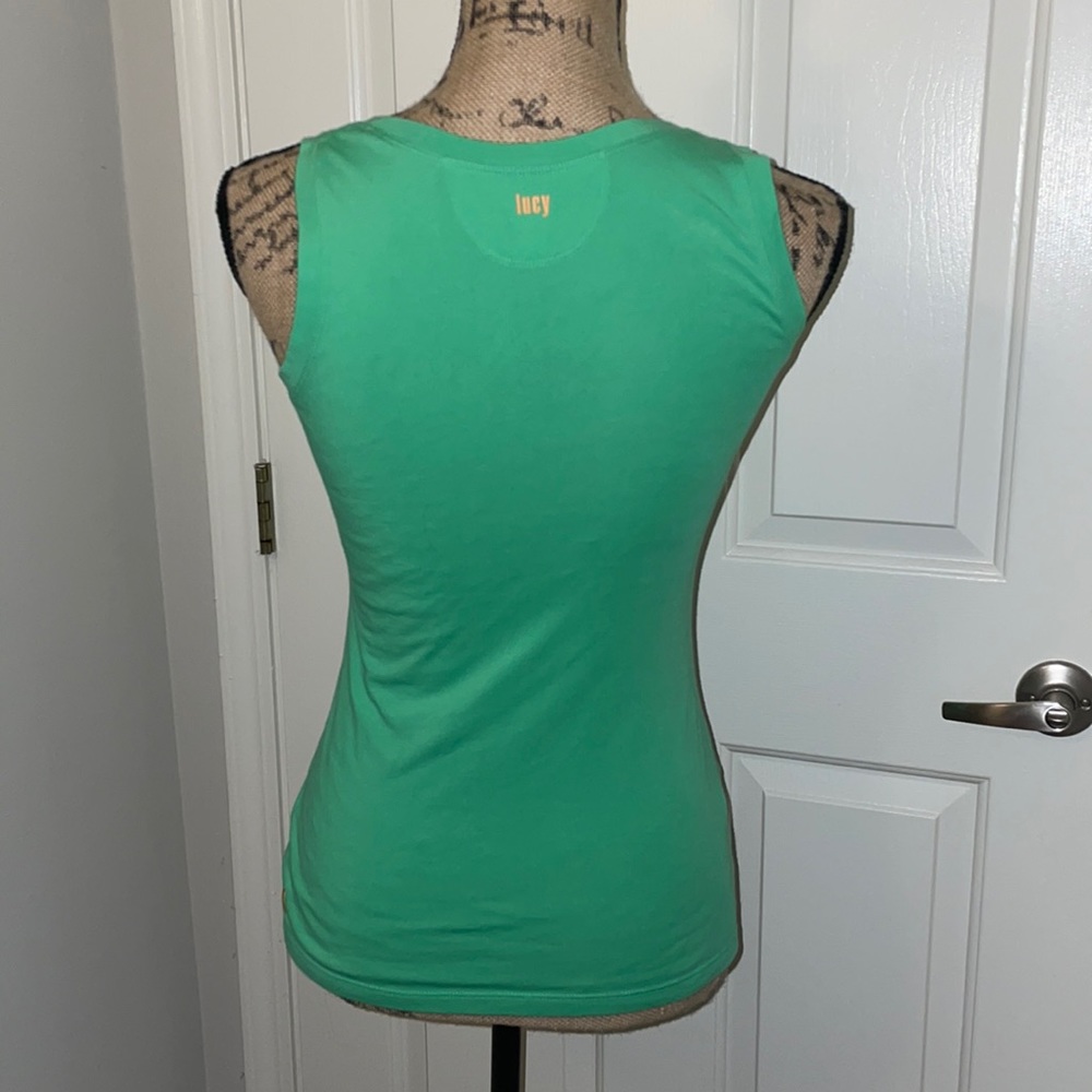 4/$30🛍🛍LUCY green fitness women’s workout tank top gym casual sleeveless XS